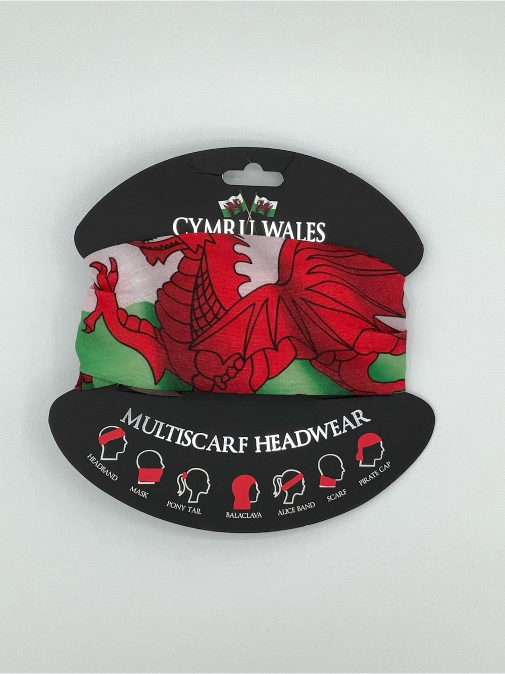 NEW Never Used - Cymru Wales Wyern Multi Scarf Headwear
